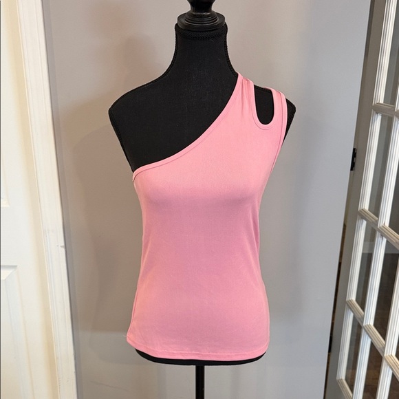 sofie schnoor Tops - Asymmetric One-Shoulder Pink Tank Top Sofie Schnoor